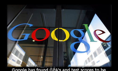 Did you know that Google has found GPA’s and test scores to be “worthless as a criteria for hiring” and…